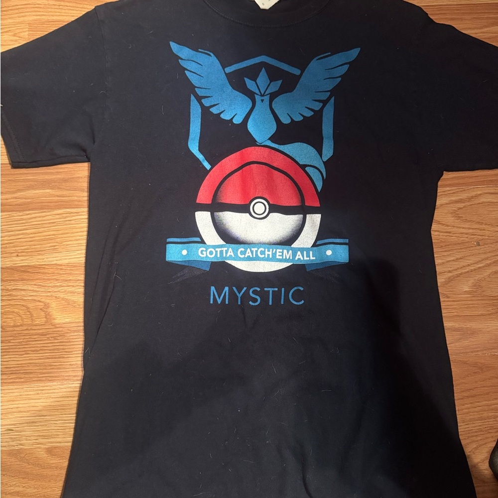 Rare)) Black Team Mystic T-Shirt gotta catch em all mystic Pokémon shirt vintage